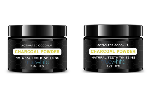 truewhite 100% Natural Charcoal Teeth Whitening Powder 2 Pack